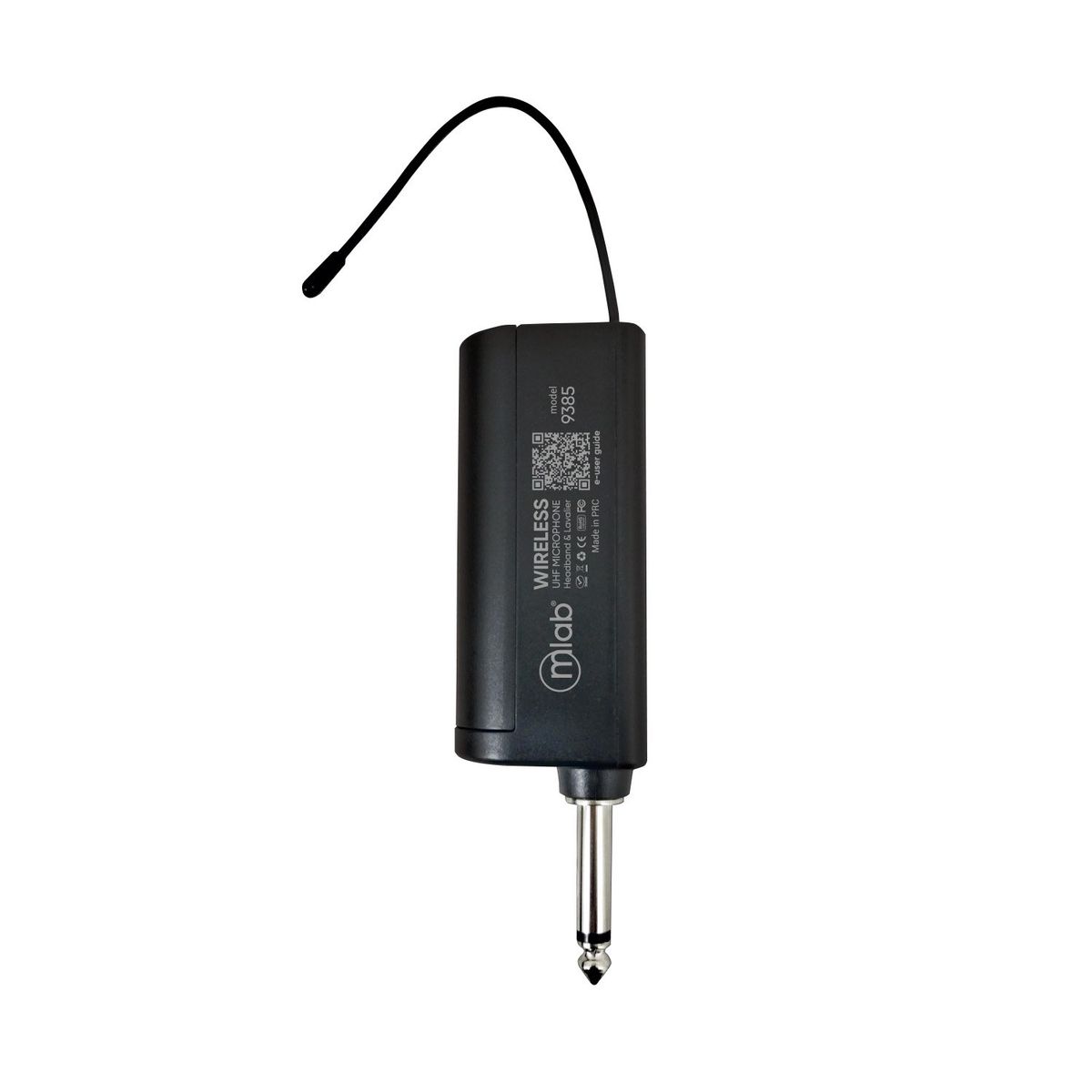 MLAB - Micrófono Portátil Inalámbrico UHF 2 en 1, Cintillo + Lavalier