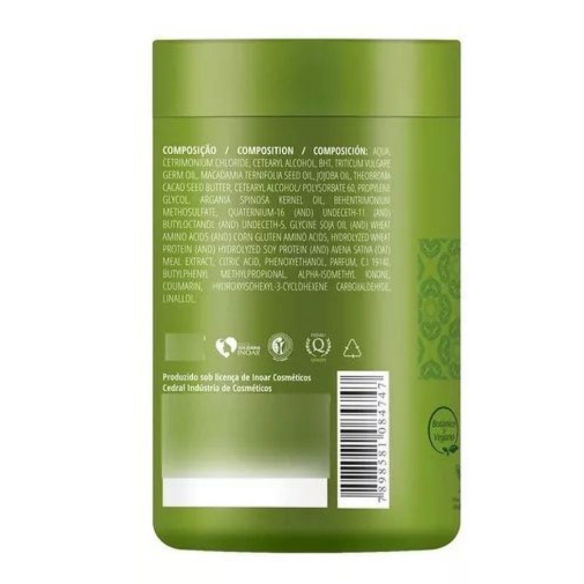 INOAR - Mascara Argan Oil Inoar 1 Kg Hidratación Vegano