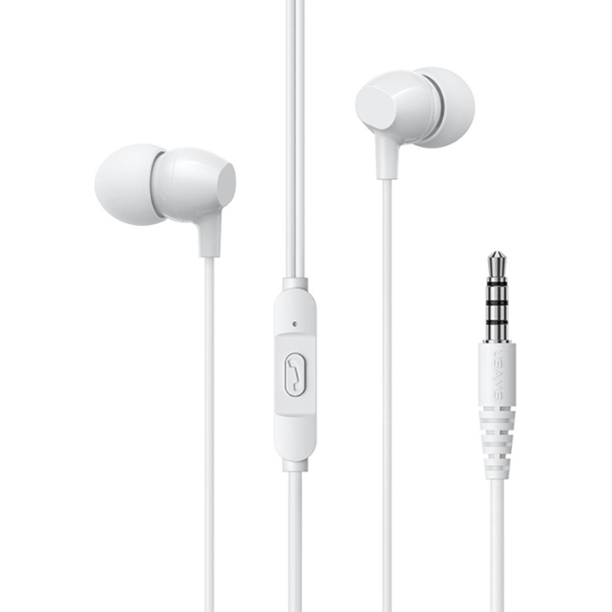 USAMS - Audifonos Manos Libres Jack 3.5 Mm Usams EP47 Con Microfono Negro