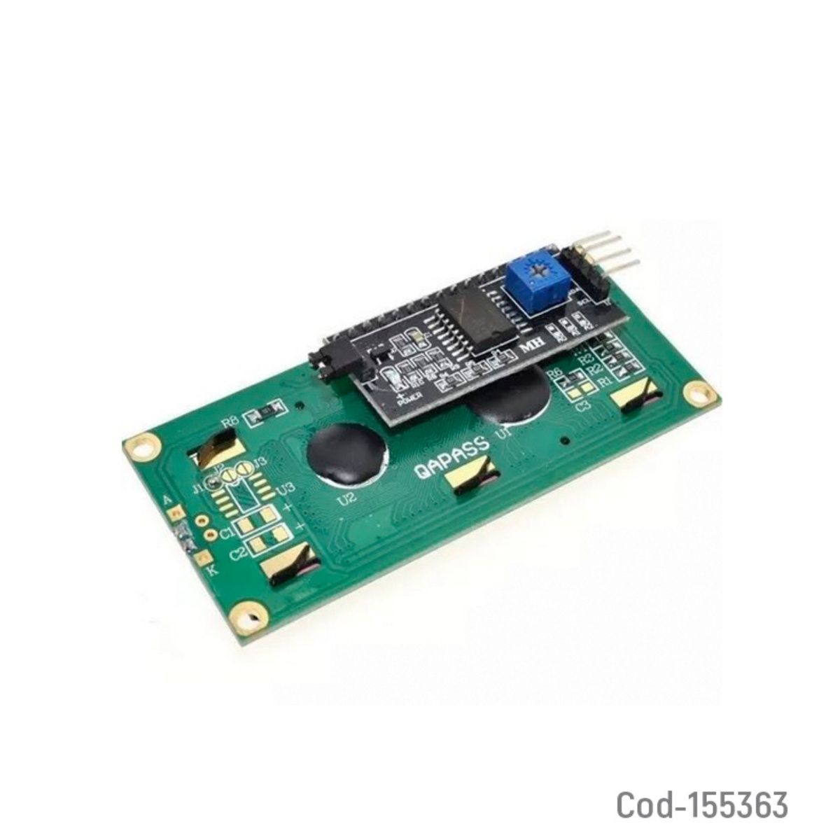 OEM - PANTALLA MINI LCD 16 X 2 INTERFAZ I2C SOLDADO IDEAL ARDUINO