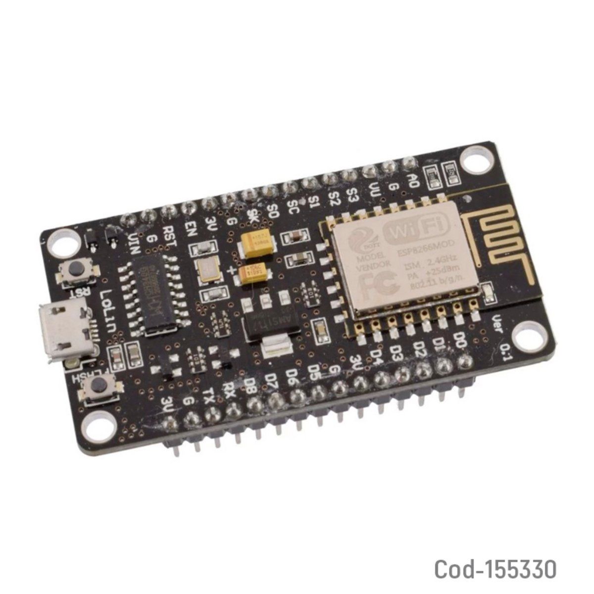 OEM - TARJETA DE DESAROLLO WIFI ESP NODEMCU 8266 V3 CH340