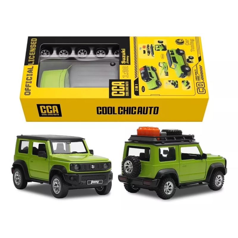 CC - Auto Jeep Suzuki Jimny Coleccion 132 Piezas Intercambiables