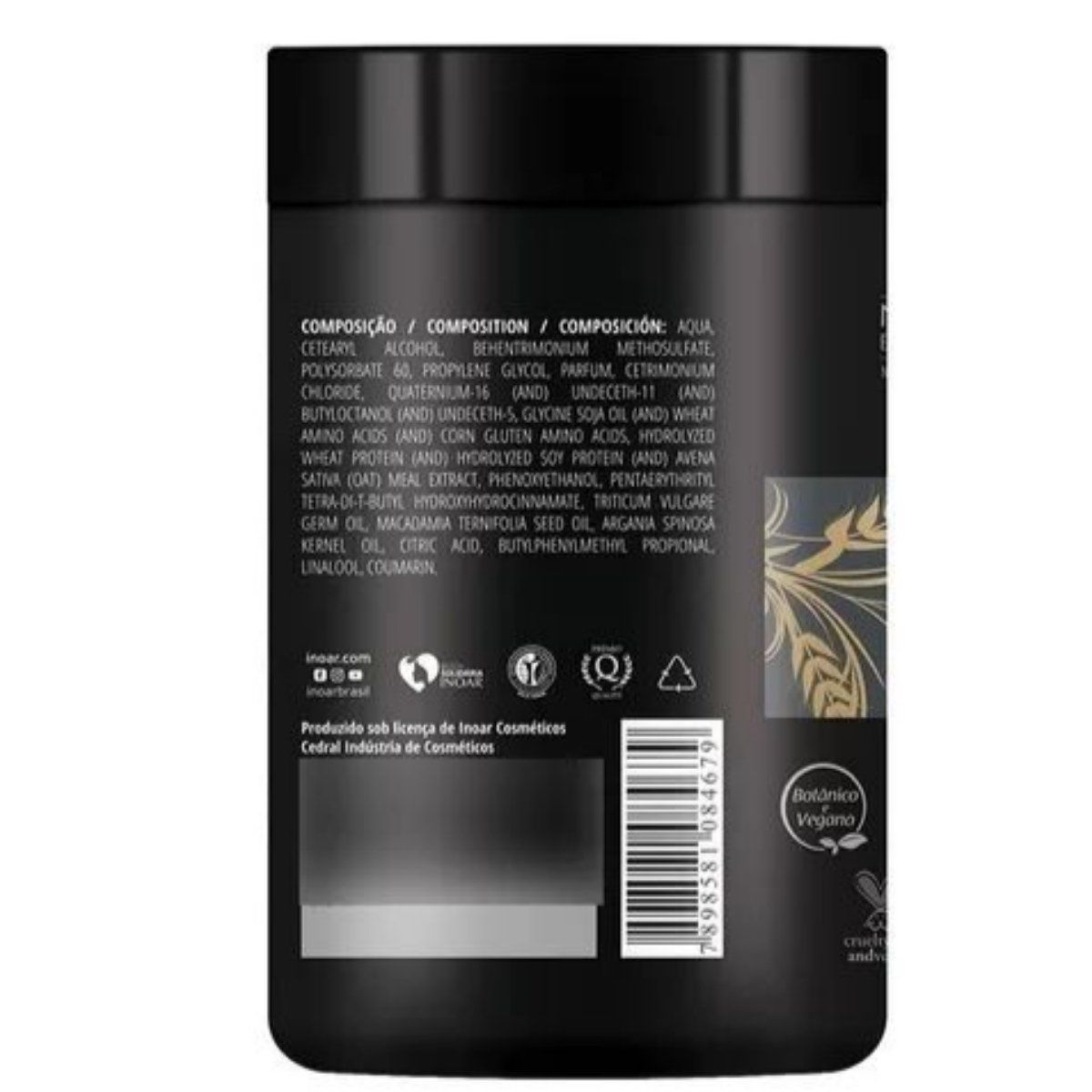 INOAR - Mascara Macadamia Inoar 1Kg Hidratación Profunda.-