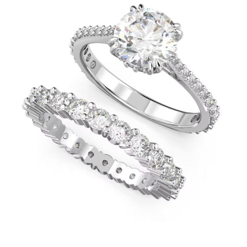 JB JOYAS BARON - Anillo Swarovski Stilla Set Blanco
