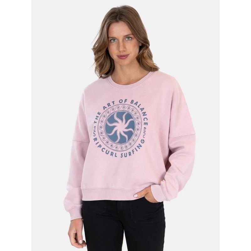 RIP CURL - Poleron CR Balance Rosado Mujer Rip Curl