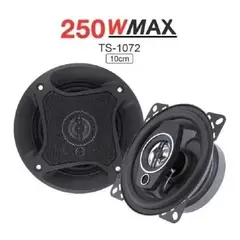GENERICO - Parlantes de Auto Pcinener Ts-1072 250w de Poder Color Negro