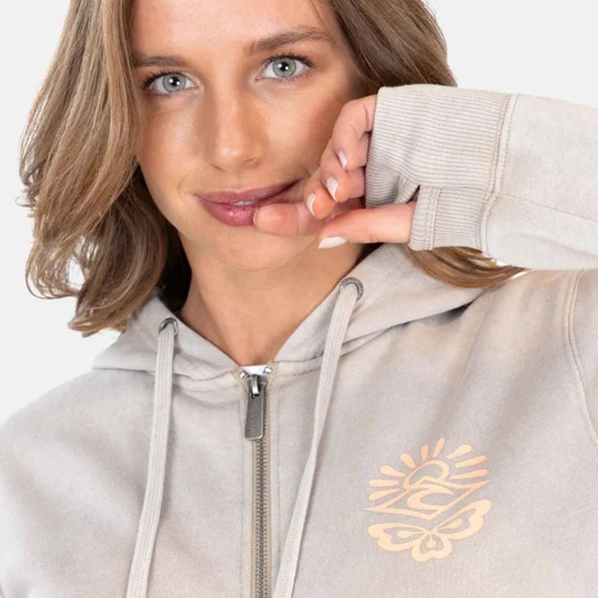 RIP CURL - Poleron FZ Summer Flowers Verde Mujer Rip Curl