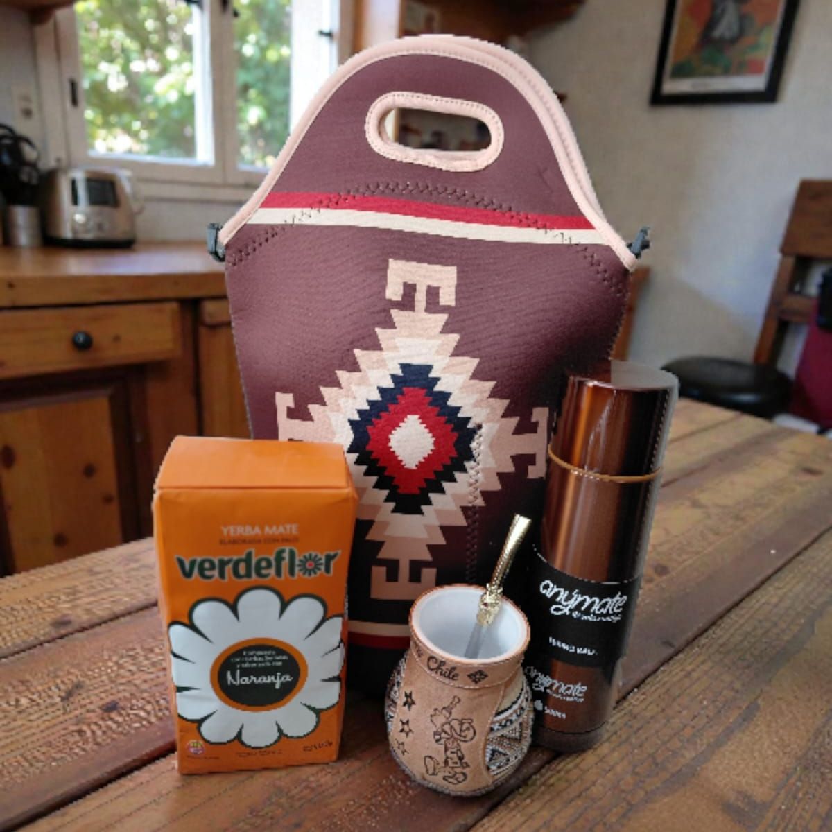 GENERICO - Set Mate + Yerba + Bombilla + Termo  Y Bolso Matero