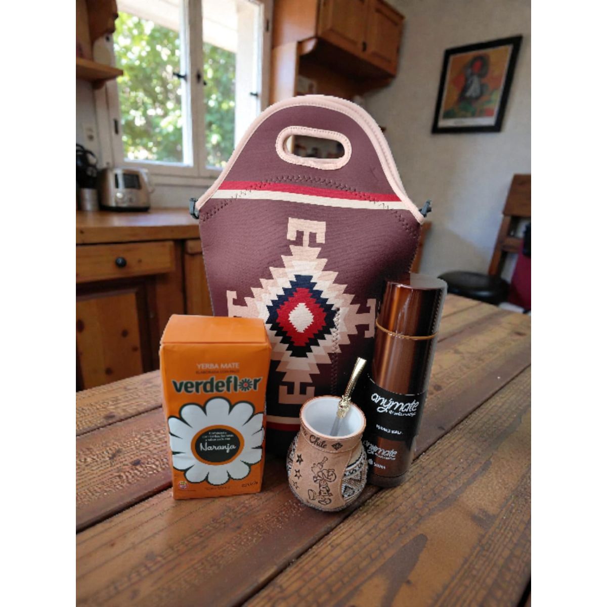 GENERICO - Set Mate + Yerba + Bombilla + Termo  Y Bolso Matero