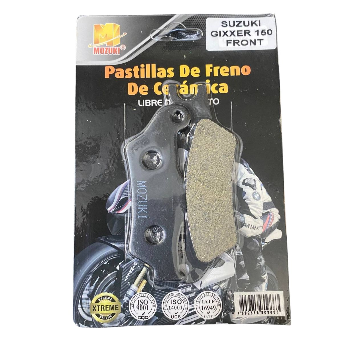 GENERICO - Pastilla de Freno Mozuki para Gixxer 150