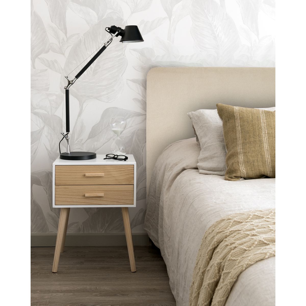 KABECEROS - RESPALDO CURVO - 1 PLAZA - VELVET COLOR ARENA