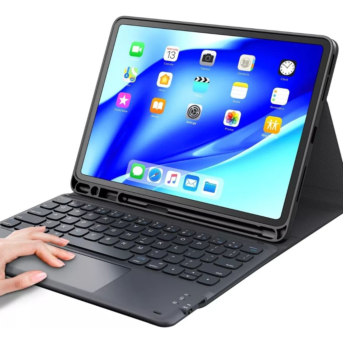GENERICO - Funda Teclado Español + Touchpad Para iPad Air 5 M1 2022
