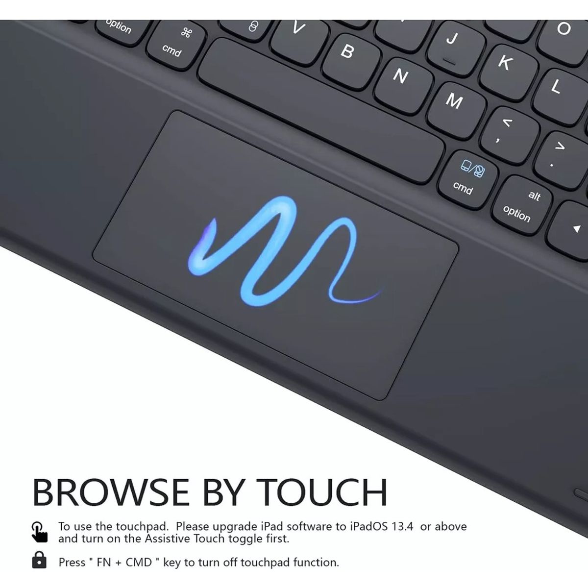 GENERICO - Funda Teclado Español + Touchpad Para iPad Air 5 M1 2022