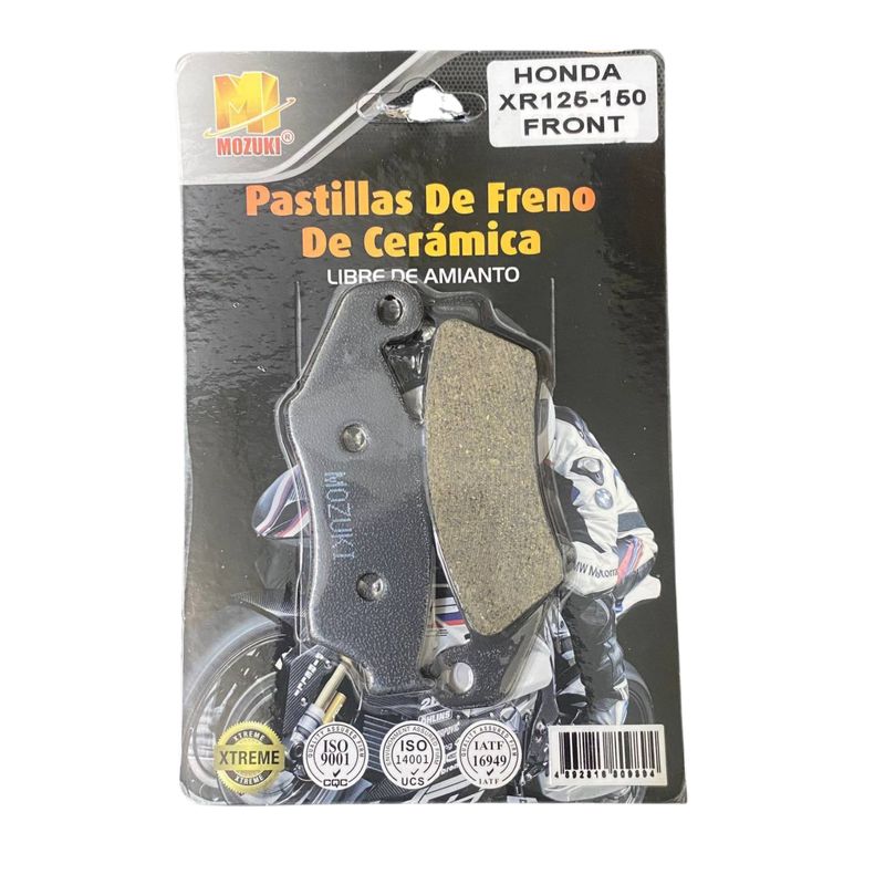 GENERICO - Pastilla de Freno Mozuki Para Honda XR125-150