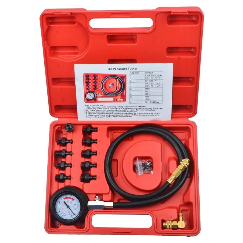 GENERICO - Medidor Manómetro Presión De Aceite Automotriz Universal