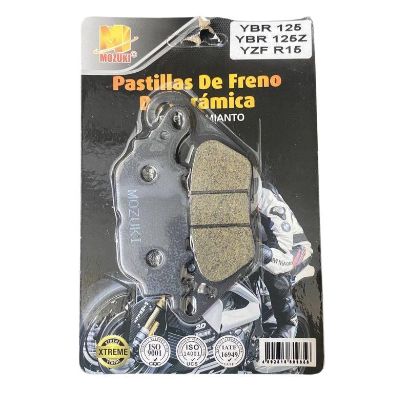 GENERICO - Pastillas de Freno Mozuki para YBR 125 / YBR 125Z / YZF R15
