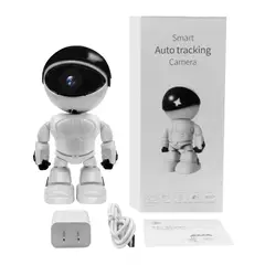 GENERICO - Cámara de Vigilancia Robot Inteligente 1080P con Visión Nocturna Detector Movim