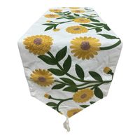 Camino De Mesa Bordado Medida 32x180cm Poliester Corredor A3