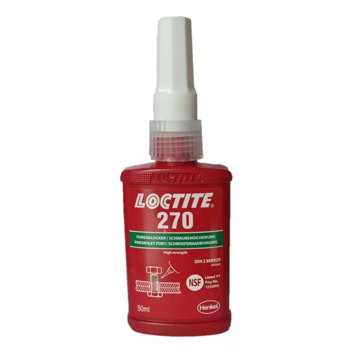 LOCTITE - Loctite 270 Traba Perno Verde 50ml Viscosidad: 400-600 Mpa