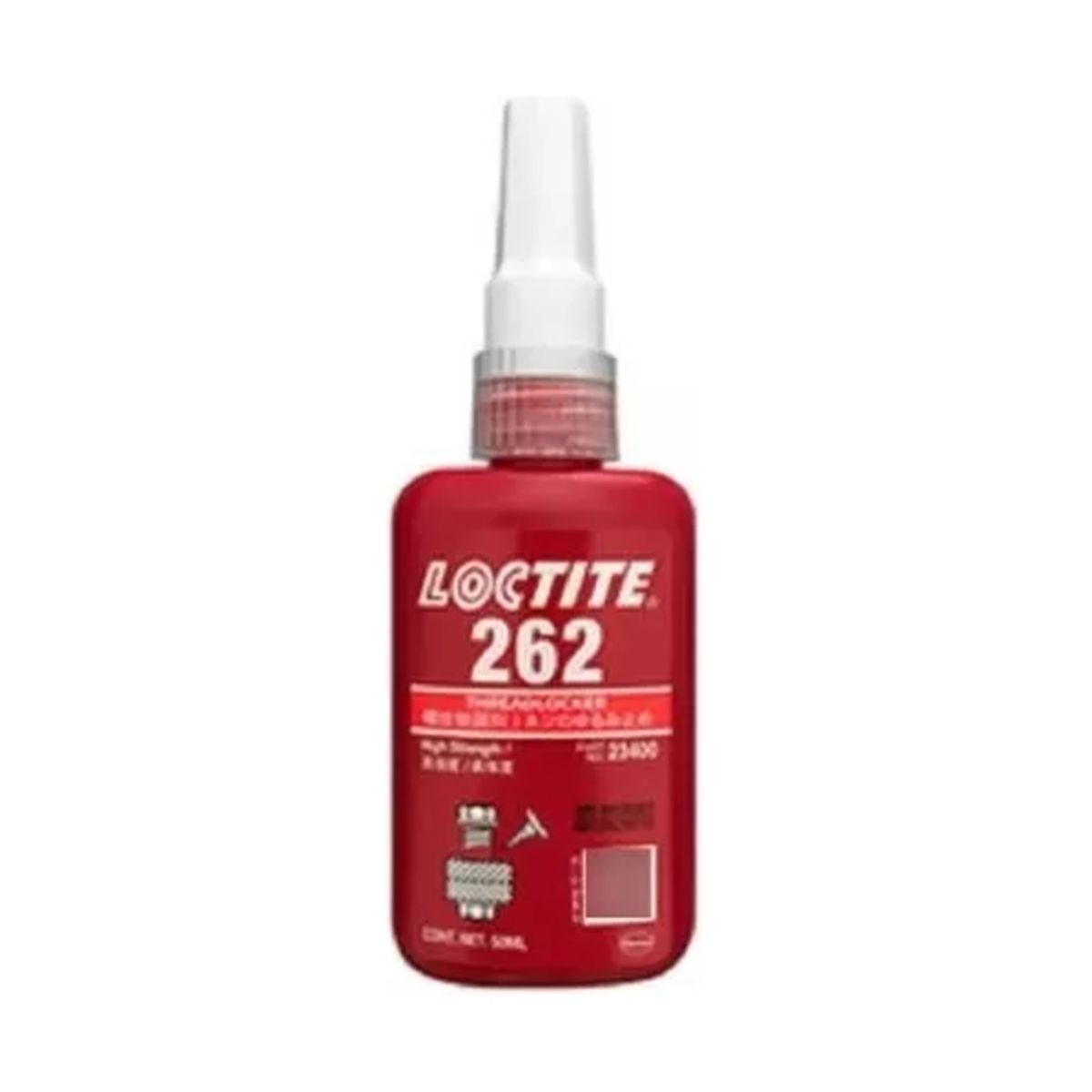 LOCTITE - Loctite 262 Traba Perno Rojo 50ml Viscosidad: 1200/2400