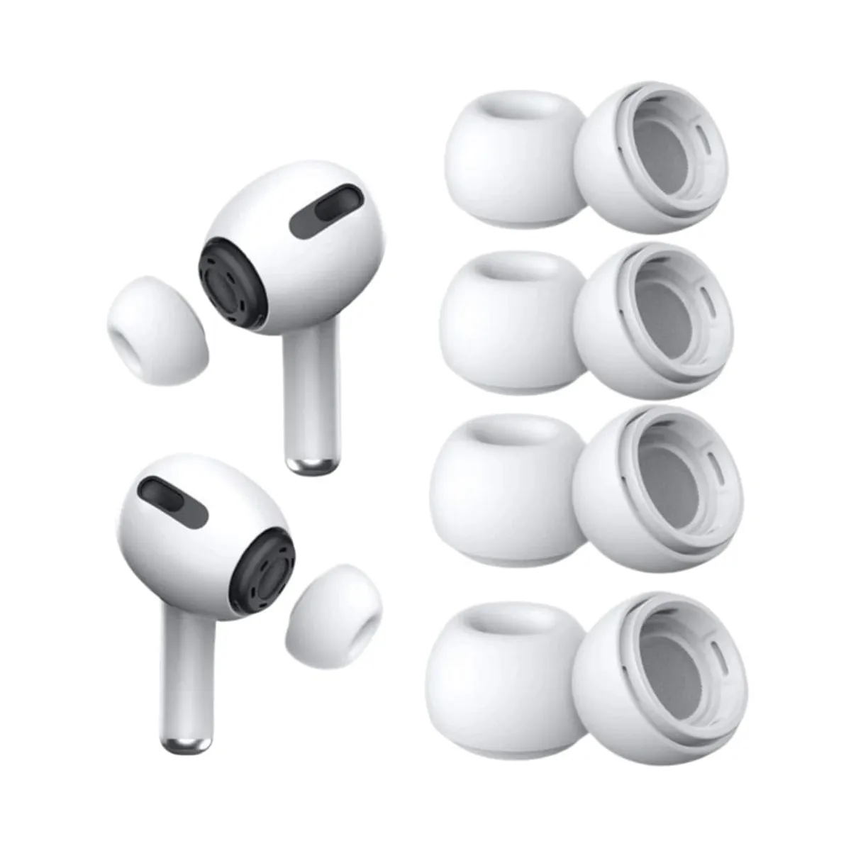 EON - 4 pares De Almohadilla Audífono Compatible Air Pods Pro