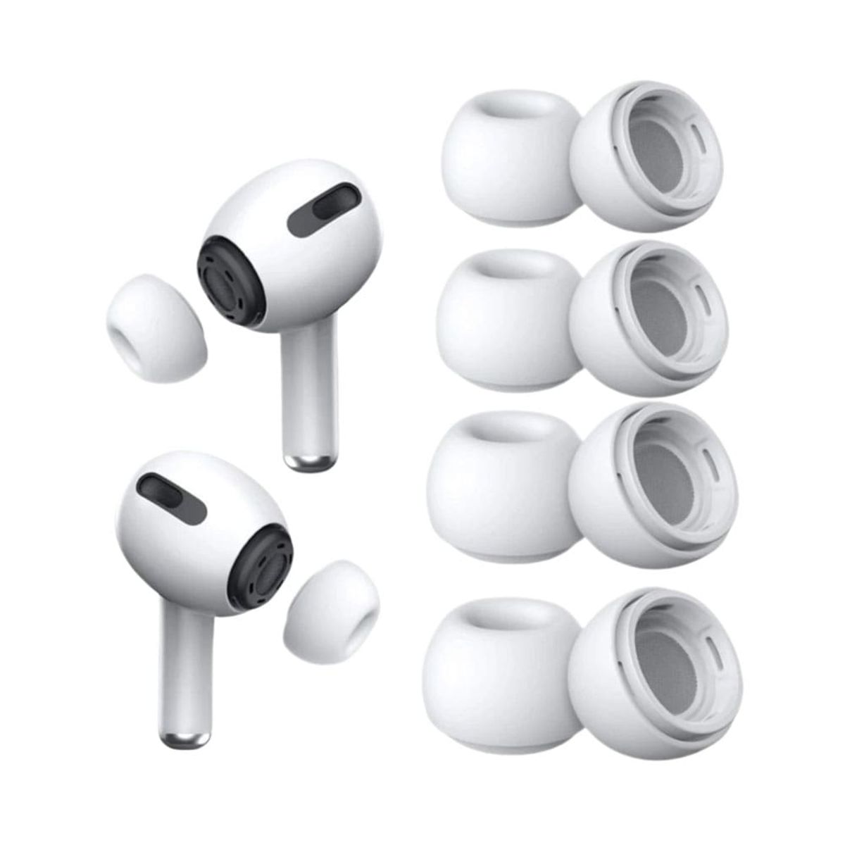 EON - 4 pares De Almohadilla Audífono Compatible Air Pods Pro