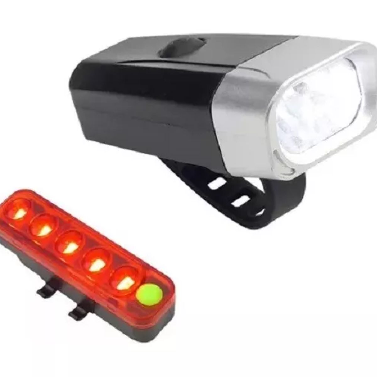 DEFENSOR FOREVER - Set De Luces Delantera Y Trasera Recargable Usb P Bicicleta
