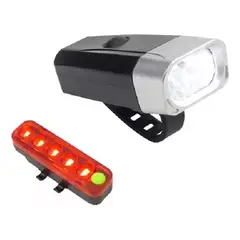 DEFENSOR FOREVER - Set De Luces Delantera Y Trasera Recargable Usb P Bicicleta