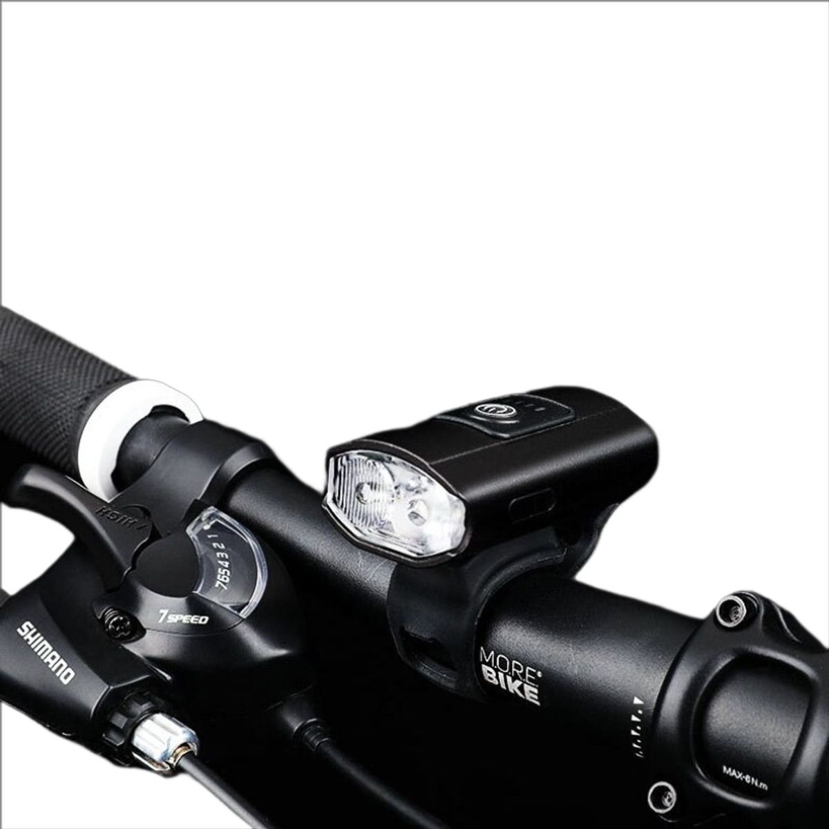 DEFENSOR FOREVER - Luz Bicicleta Delantera Usb, Impermeable, Aluminio, 1200 Mah