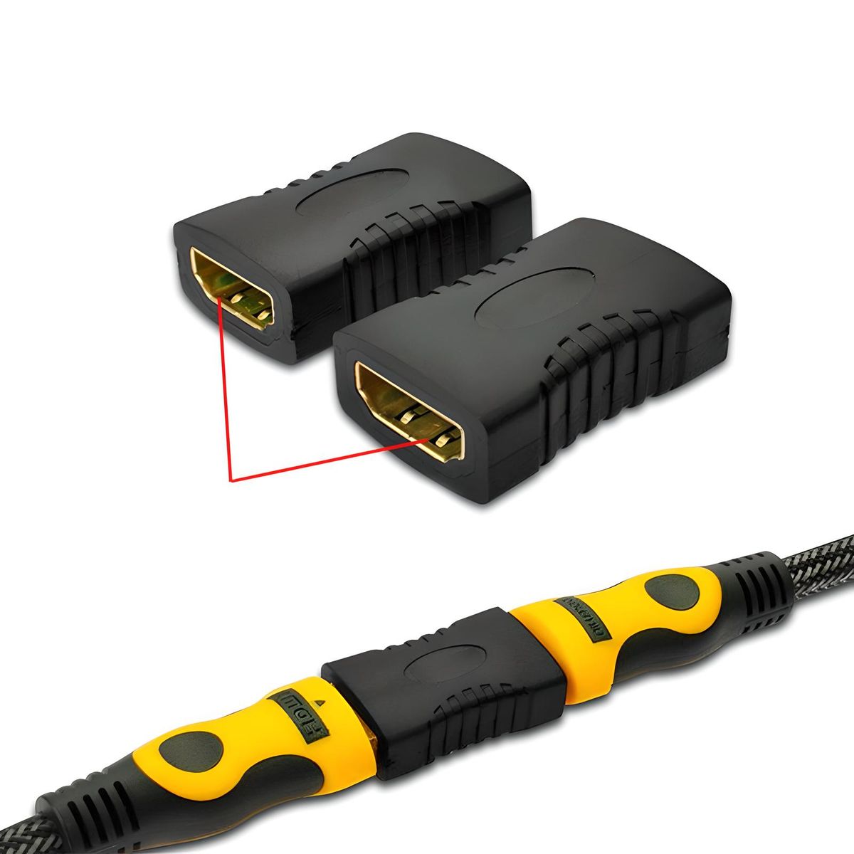 GENERICO - Copla Adaptador Hdmi Hembra Hembra Extension