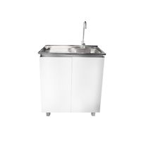 Mueble Lavaplatos 80x50 Cm Termolaminado Blanco con Secador Izquierdo