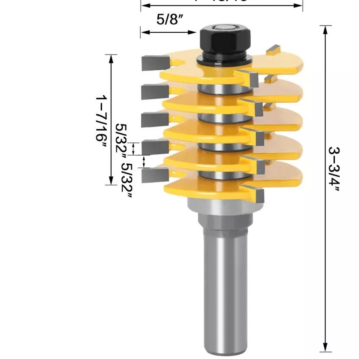 GENERICO - FRESA MADERA ESPIGADORA VASTAGO ½