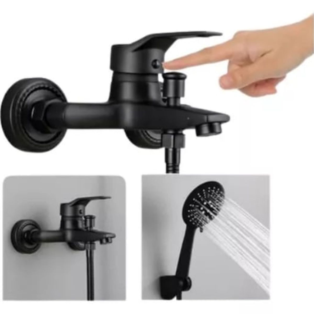 GENERICO - Llave Monomando de Baño para TinaDucha con Accesorios