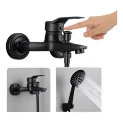 GENERICO - Llave Monomando de Baño para TinaDucha con Accesorios