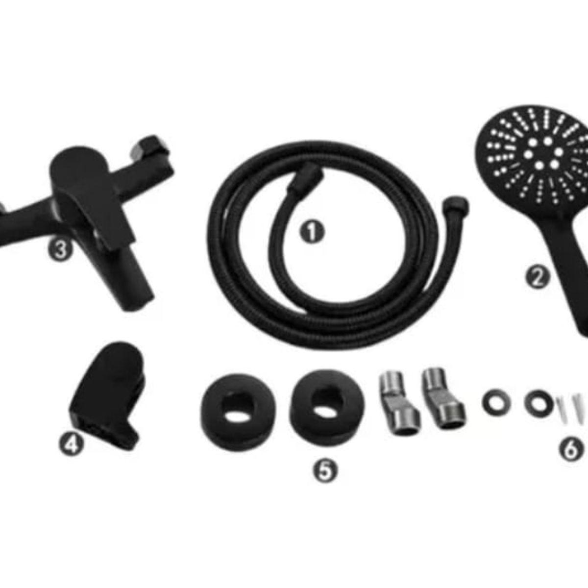 GENERICO - Llave Monomando de Baño para TinaDucha con Accesorios