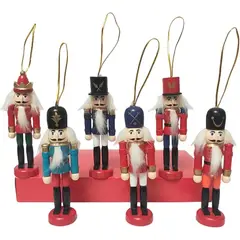 GENERICO - Soldado Cascanueces 12cm Pack 6 Colgante 37052
