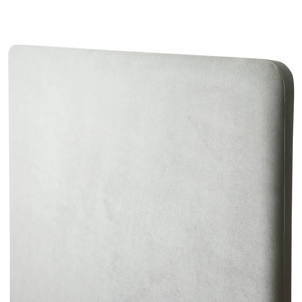 KABECEROS - RESPALDO CURVO - 2 PLAZAS - VELVET COLOR GRIS CLARO