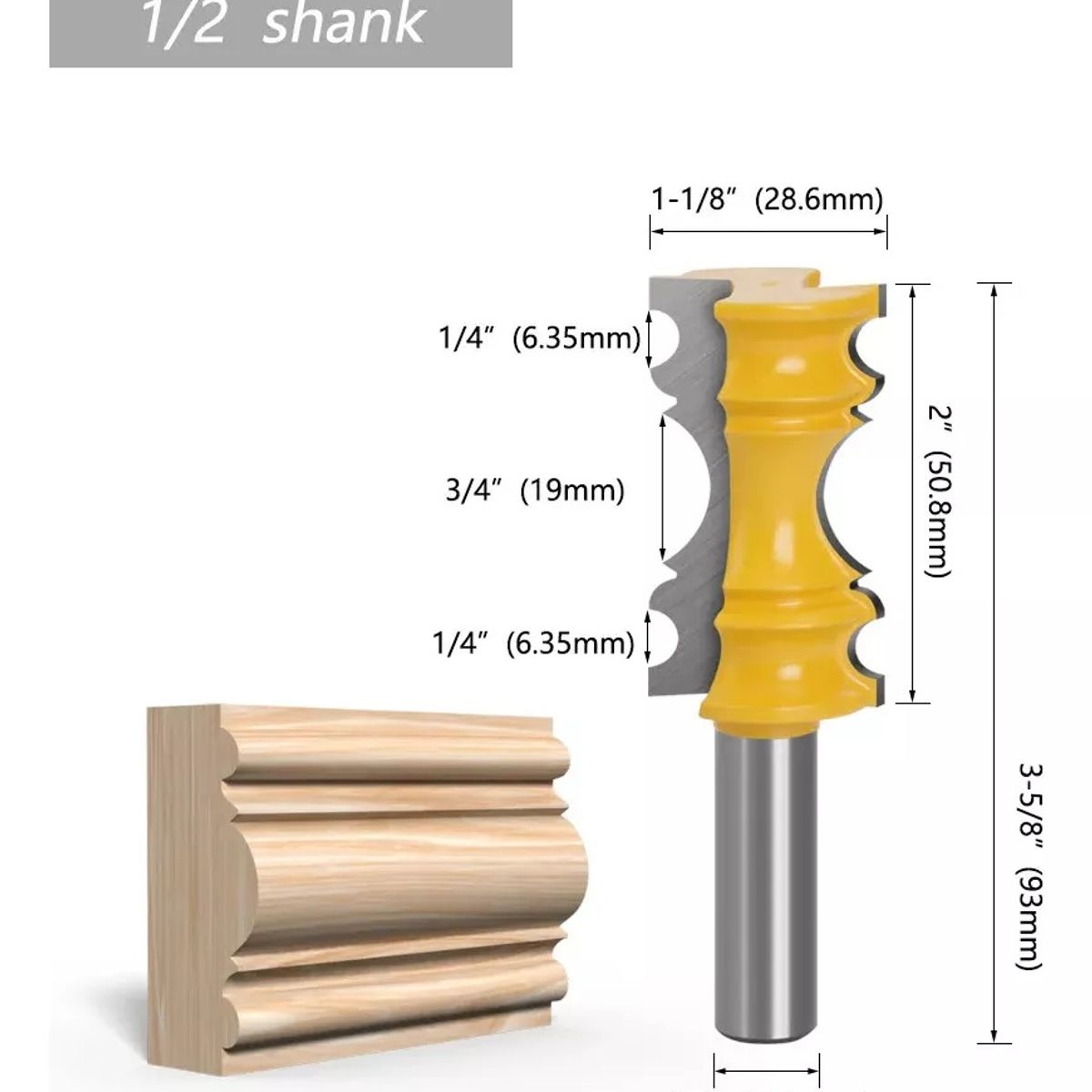 GENERICO - FRESA MADERA MOLDURA ZOCALO MARCOS