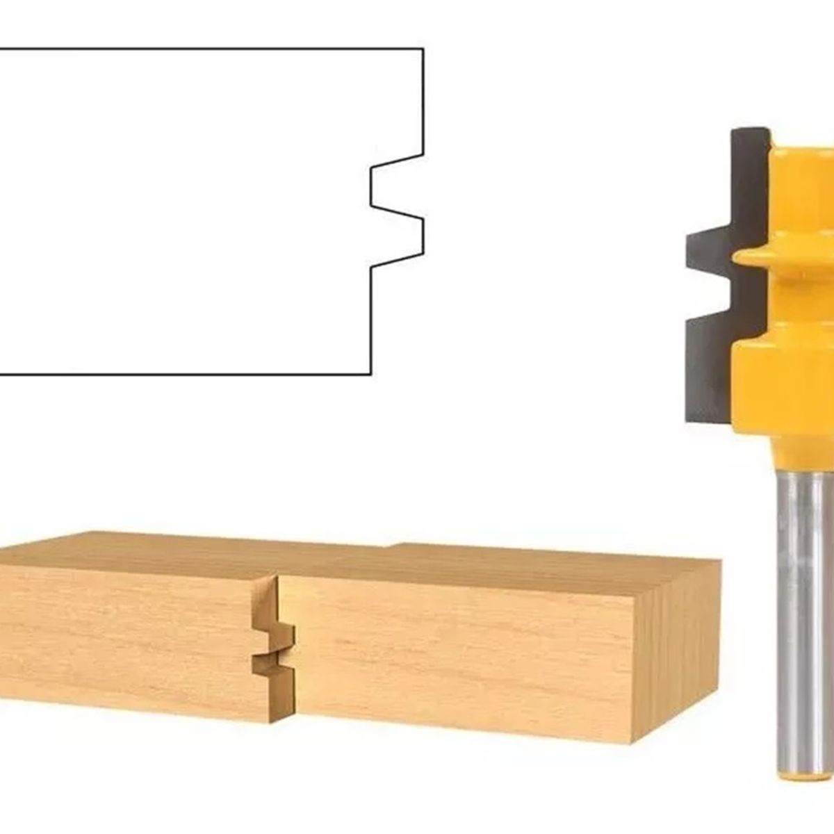 GENERICO - FRESA  MADERA ENSAMBLE MACHIMBRADO ¼ X 1¼
