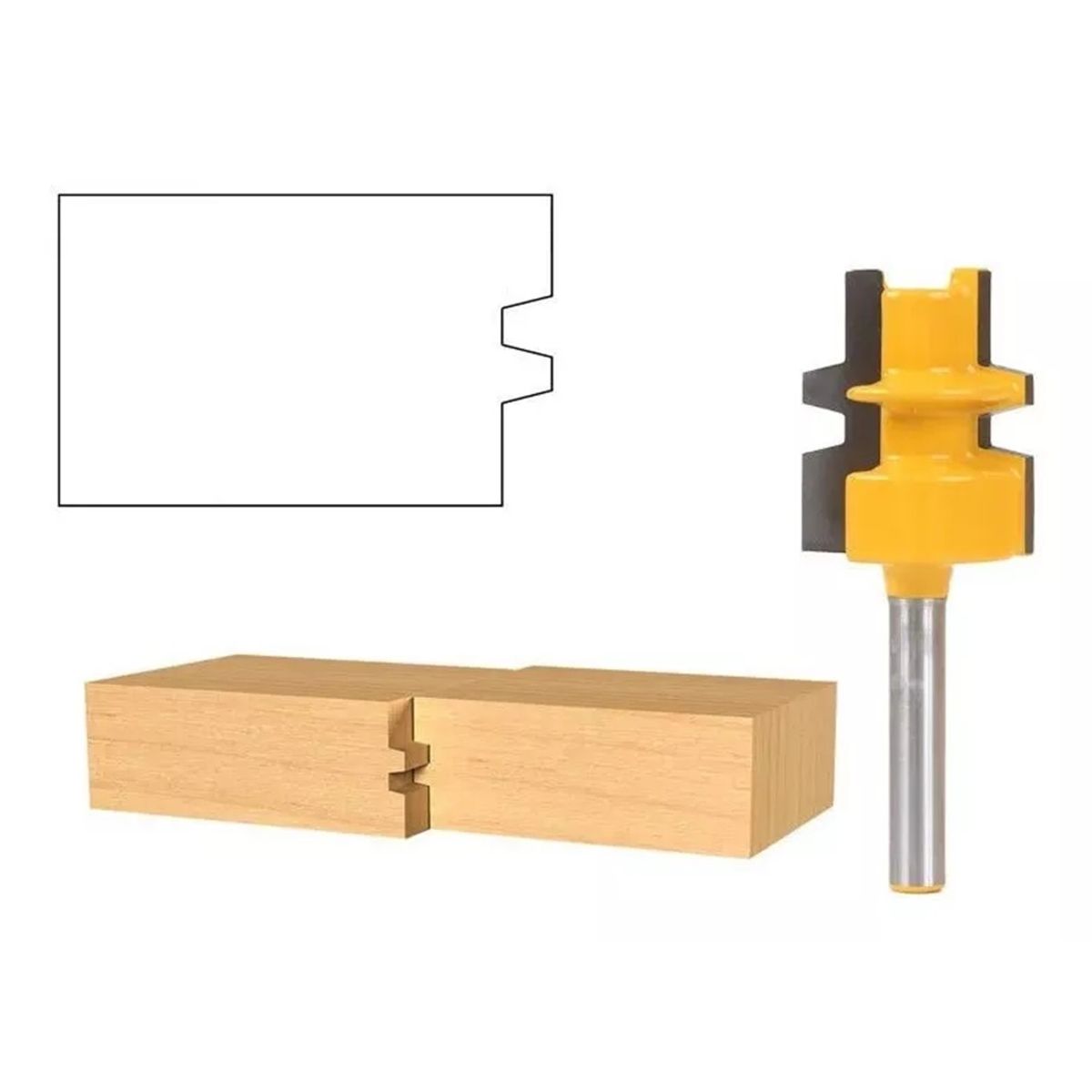 GENERICO - FRESA  MADERA ENSAMBLE MACHIMBRADO ¼ X 1¼