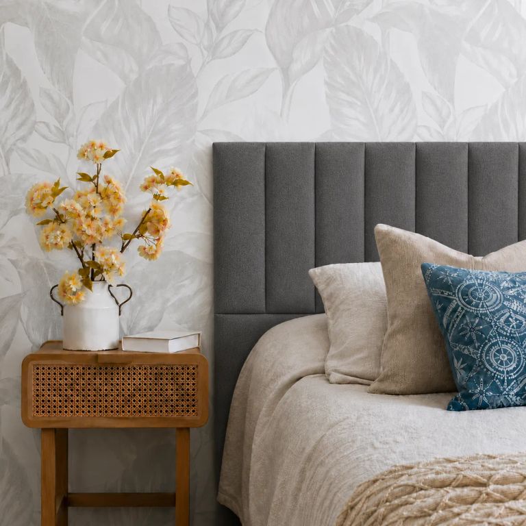 RESPALDO TUBULAR - SUPER KING - VELVET COLOR GRIS