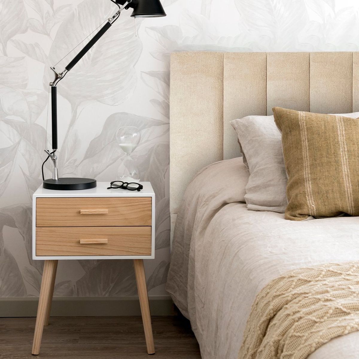 KABECEROS - RESPALDO TUBULAR - 1.5 PLAZAS - VELVET ARENA