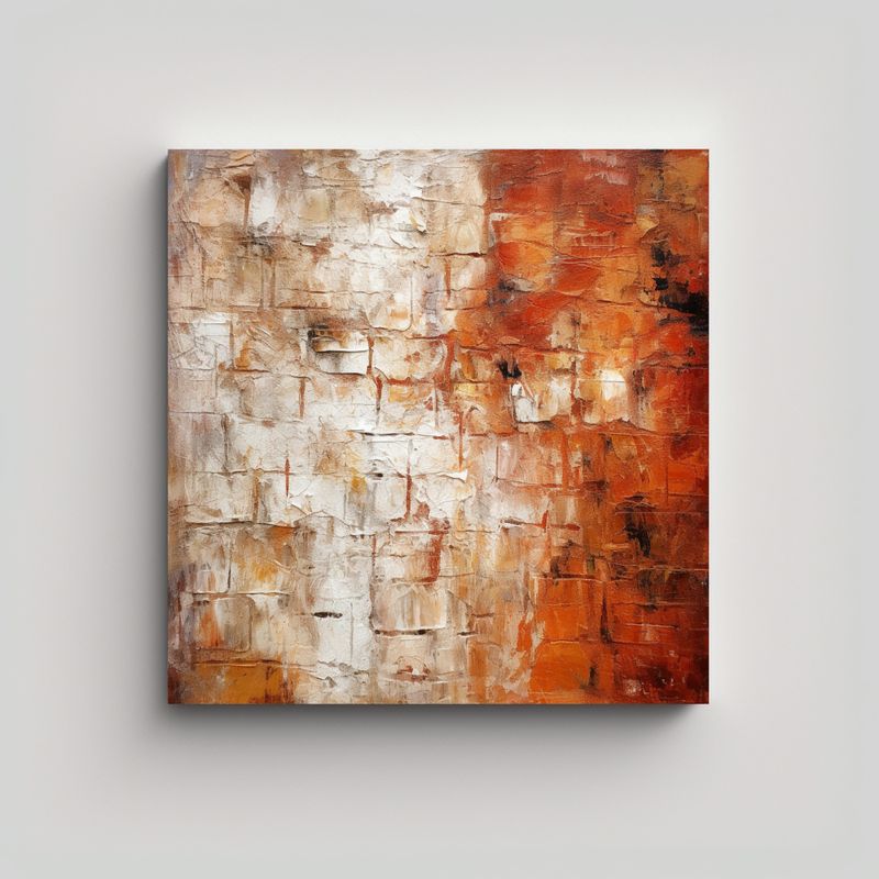 GENERICO - Pintura Decorativa De Tela Con Textura Exuberante 90x90 Cm