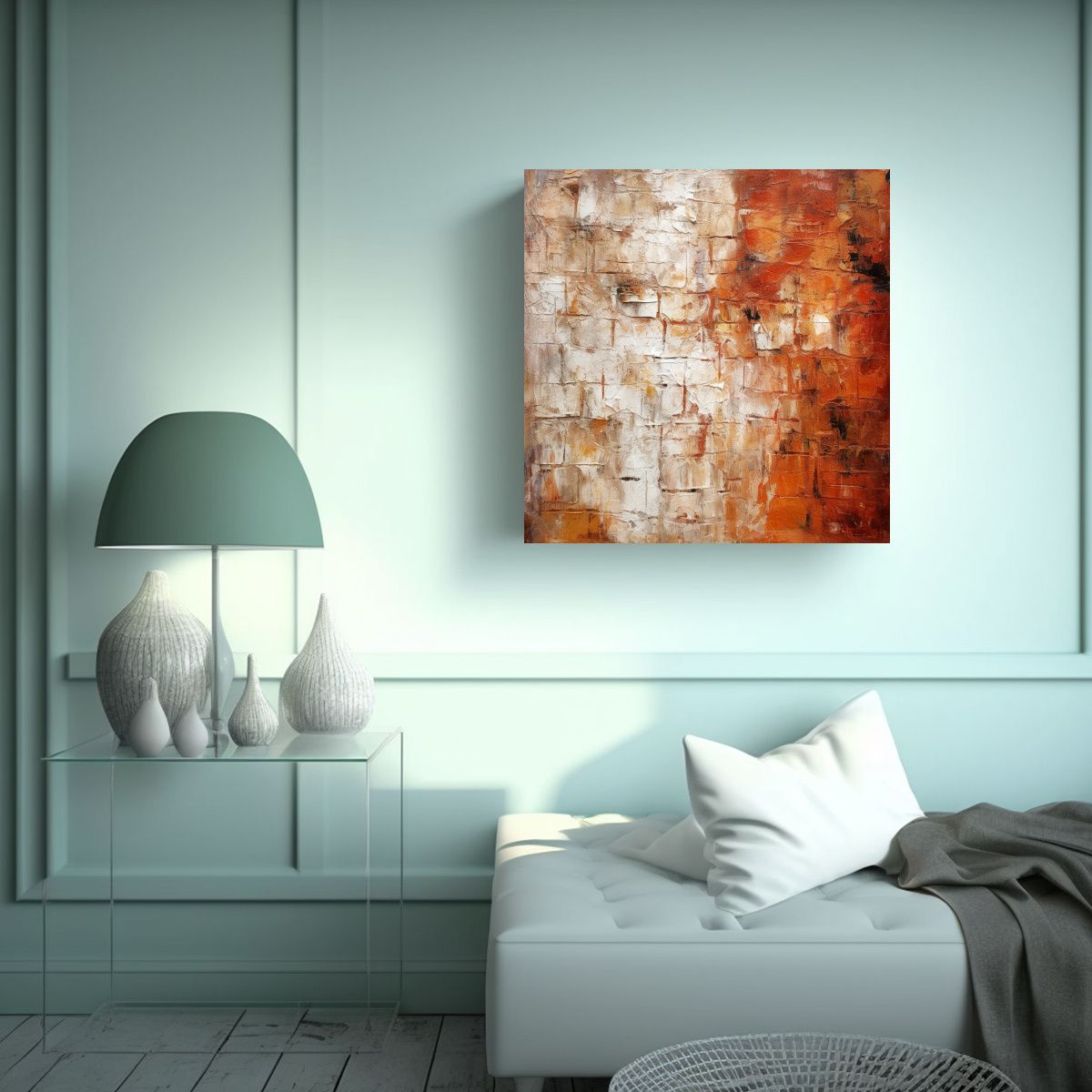 GENERICO - Pintura Decorativa De Tela Con Textura Exuberante 50x50 Cm