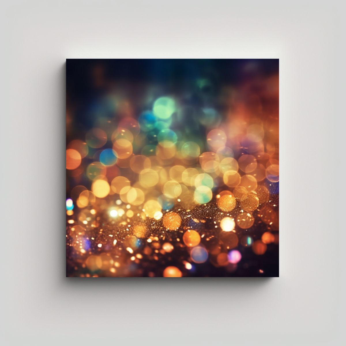 GENERICO - Lienzo Moderno Textura Bokeh X Glitter 60x60 Cm