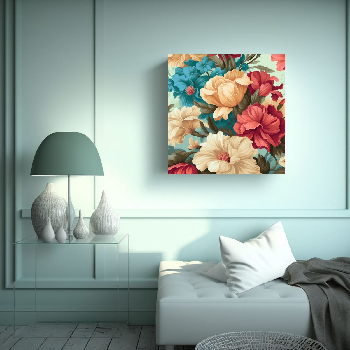 GENERICO - Lienzo Decorativo De Fino Diseño Con Bonitas 60x60 Cm