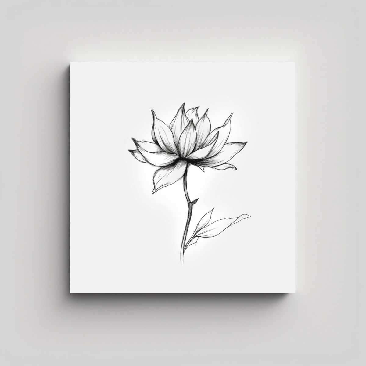 GENERICO - Obra Maestra Line Art Valverde: Inspiración En 60x60 Cm