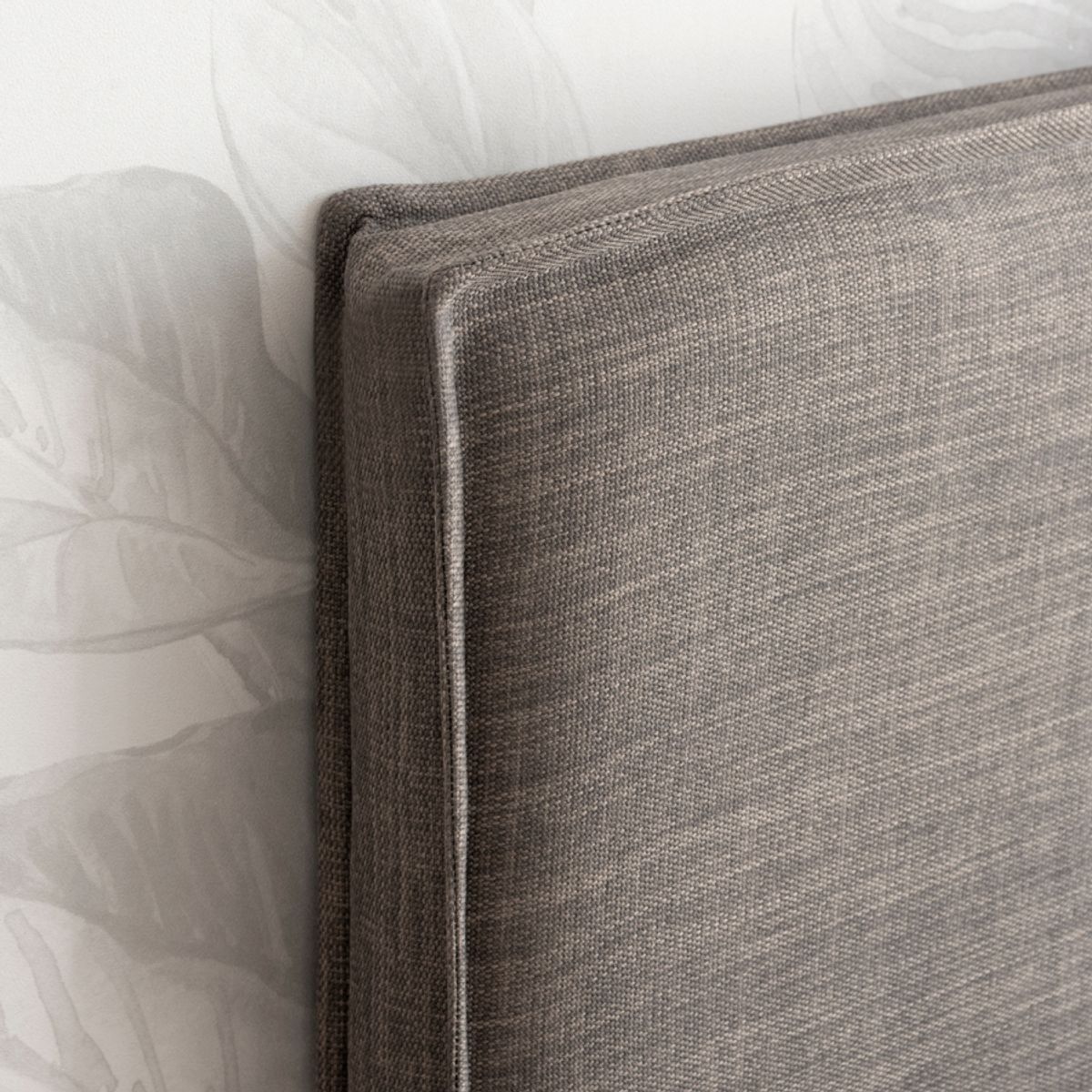 KABECEROS - RESPALDO LAVABLE CON FUNDA FUELLE - 1 PLAZA - LINO TUCUMAN GRIS