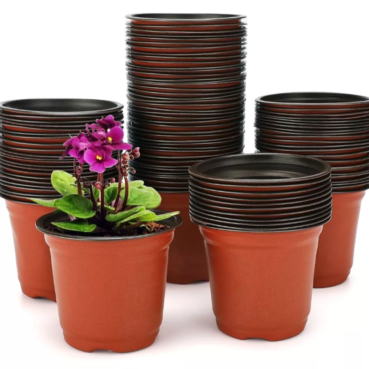 KUANGYE - Pack 100 Maceteros Flexibles 15x13, Cactus, Suculentas