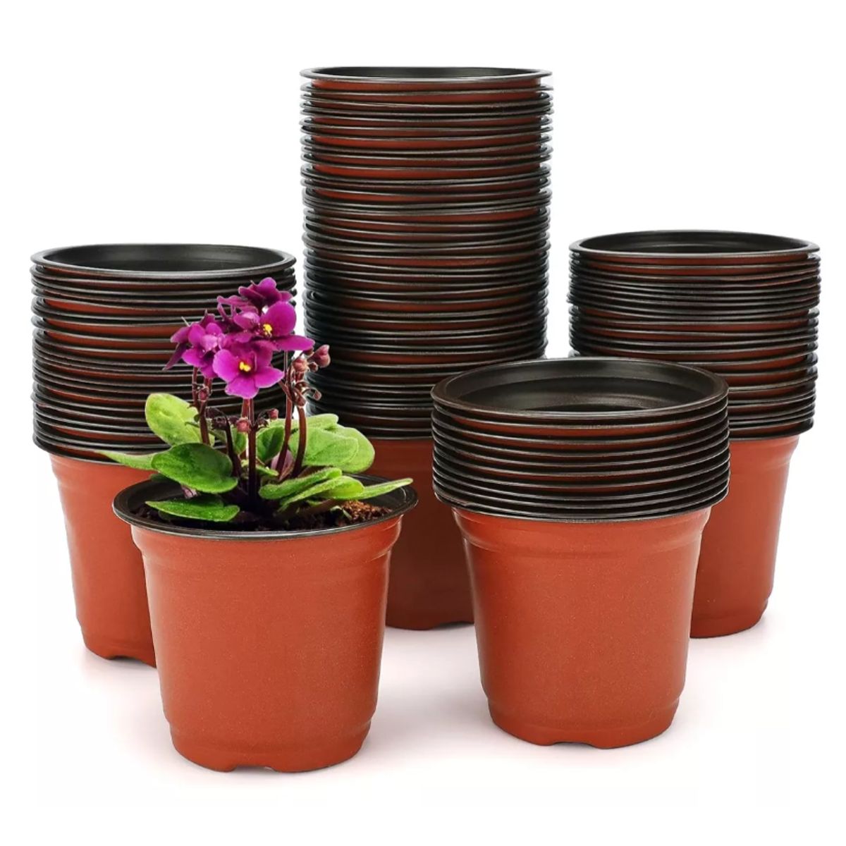 KUANGYE - Pack 100 Maceteros Flexibles 15x13, Cactus, Suculentas